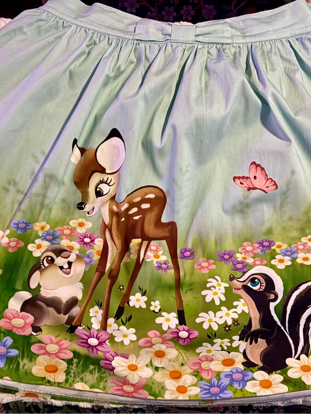 Loungefly Stitch Shoppe Disney Bambi Flower Skirt Woodland Deer Plus Size